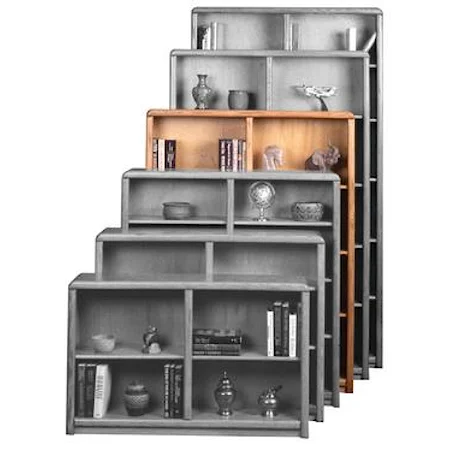 Deep 60-Inch Double Bookcase